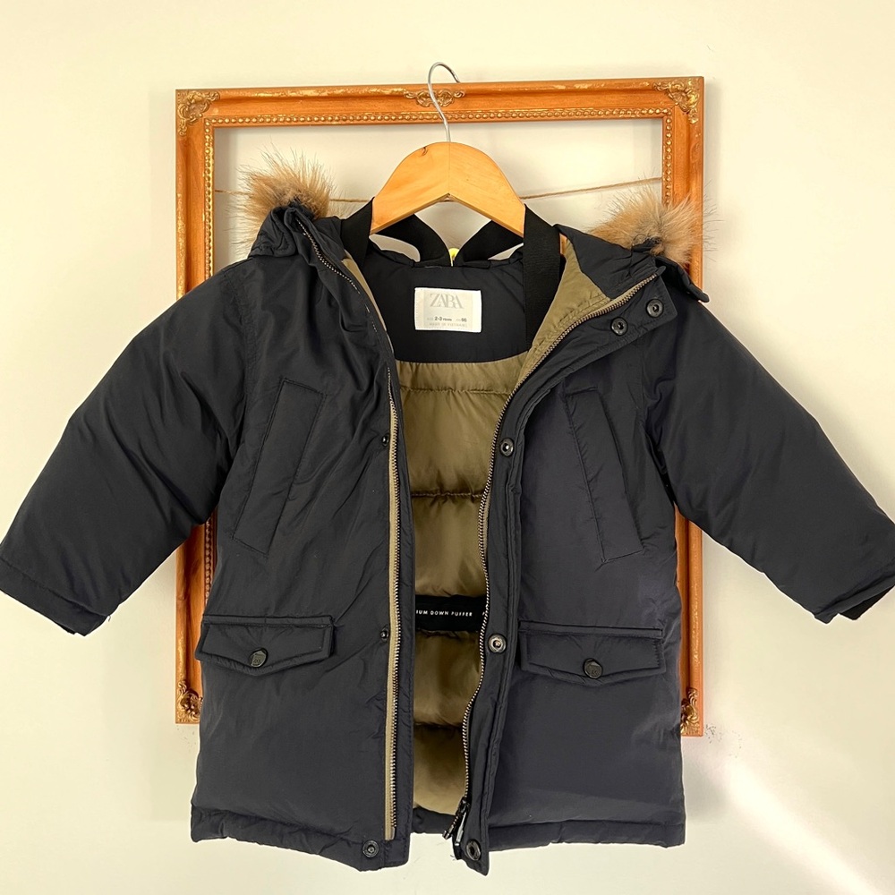 Zara Kids Black Winter Jacket